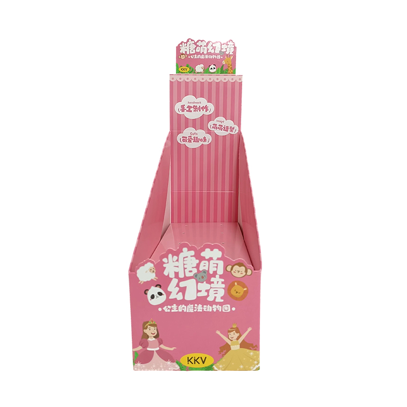400 g witte kaartafdrukken en herhalingsfilm, Lollipop PDQ Paper Display Box